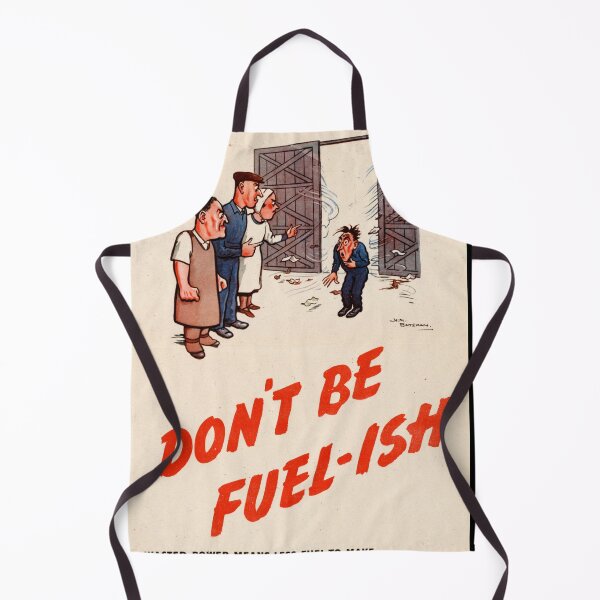 Item preview, Vintage WWII Propaganda Poster | The Man Who Would Not Close The Doors | Don't Be Fuel-ish | Wartime Home Conservation Art designed and sold by artofuniverse.