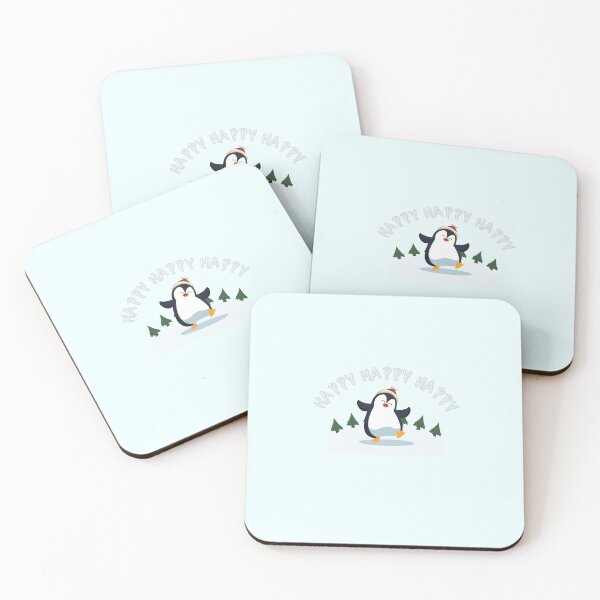 Item preview, Happy Happy Happy Cute Chill Penguin Sticker designed and sold by Moon's Arts.