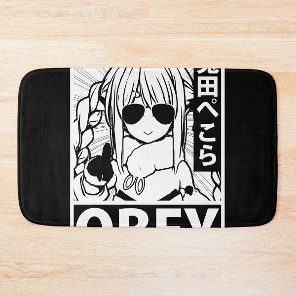 Item preview, Hololive Usada Pekora Obey Black  White designed and sold by IsabellForstner.