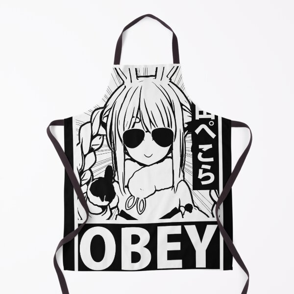 Item preview, Hololive Usada Pekora Obey Black  White designed and sold by IsabellForstner.