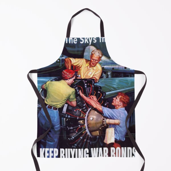 Item preview, The Sky's the Limit WWII War Bond Poster | Patriotic Industrial Art | Aviation & Home Front Mobilization | Courtney Allen designed and sold by artofuniverse.