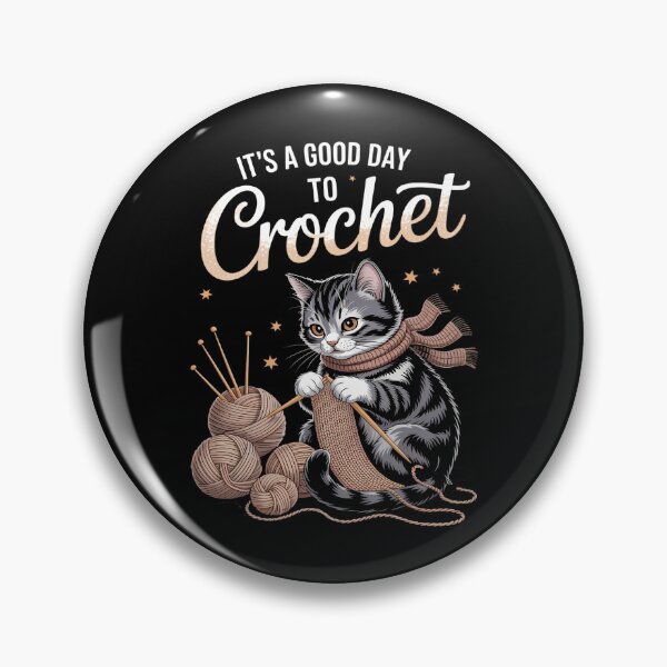 Item preview, It's a Good Day to Crochet Cat - Crochet Lovers Crocheter  designed and sold by TyraYoung.