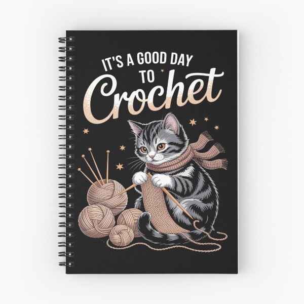 Item preview, It's a Good Day to Crochet Cat - Crochet Lovers Crocheter  designed and sold by TyraYoung.