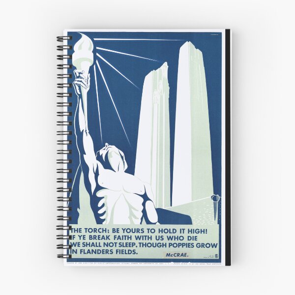 Item preview, Vintage WWII Poster | Art Deco Memorial Art | Vimy Memorial Tribute | Torch of Hope & Remembrance | Patriotic Wall Decor designed and sold by artofuniverse.