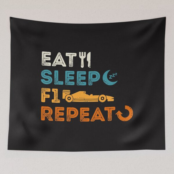 Item preview, Eat Sleep F1 Repeat  designed and sold by KENTWHEELER7.