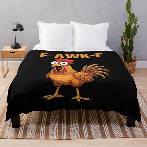 Item preview, F-Awk-F Chicken F-Caw-F Rooster Funny Humor Meme designed and sold by laszlosaobere.