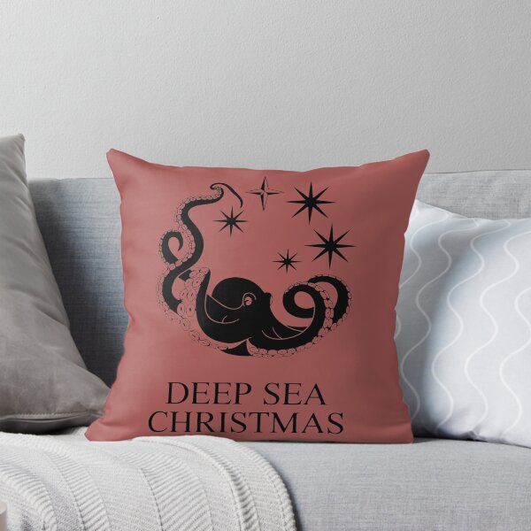 Item preview, Unique Holiday Graphic Featuring Black Octopus and Stars designed and sold by SplashTastic.