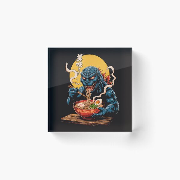 Item preview, Funny Kaiju Eating Ramen Japanese Monster Lover Birthday designed and sold by CindiParks.