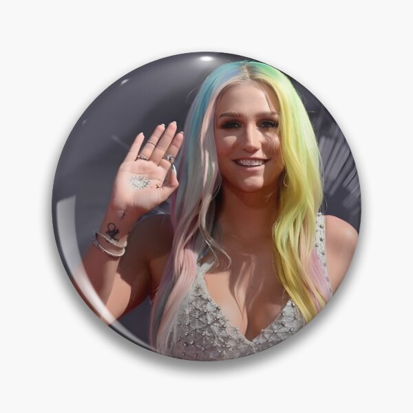 Item preview, Kesha – Rainbow Hair Pop Star Aesthetic Portrait designed and sold by vasilacielloa.