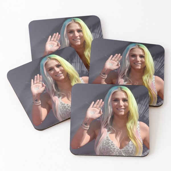 Item preview, Kesha – Rainbow Hair Pop Star Aesthetic Portrait designed and sold by vasilacielloa.