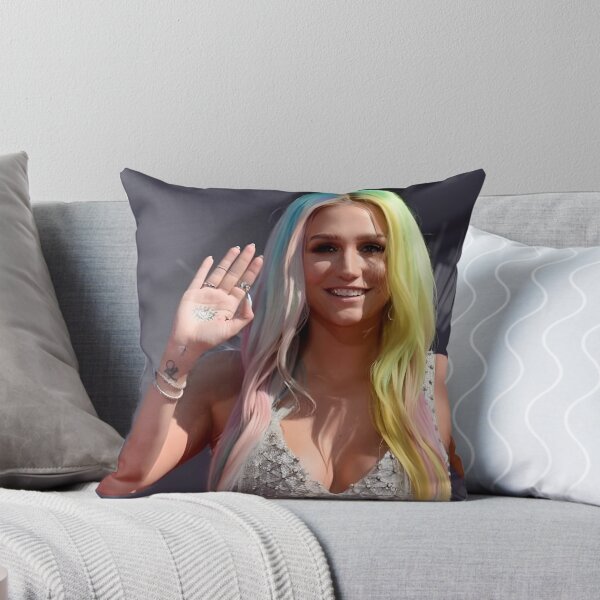 Item preview, Kesha – Rainbow Hair Pop Star Aesthetic Portrait designed and sold by vasilacielloa.