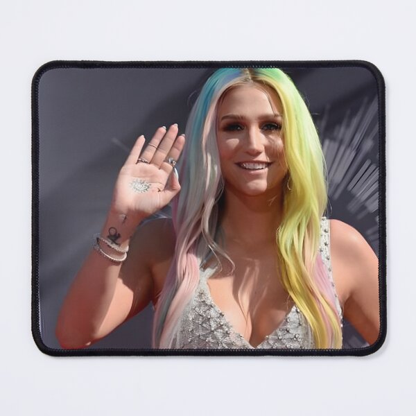 Item preview, Kesha – Rainbow Hair Pop Star Aesthetic Portrait designed and sold by vasilacielloa.