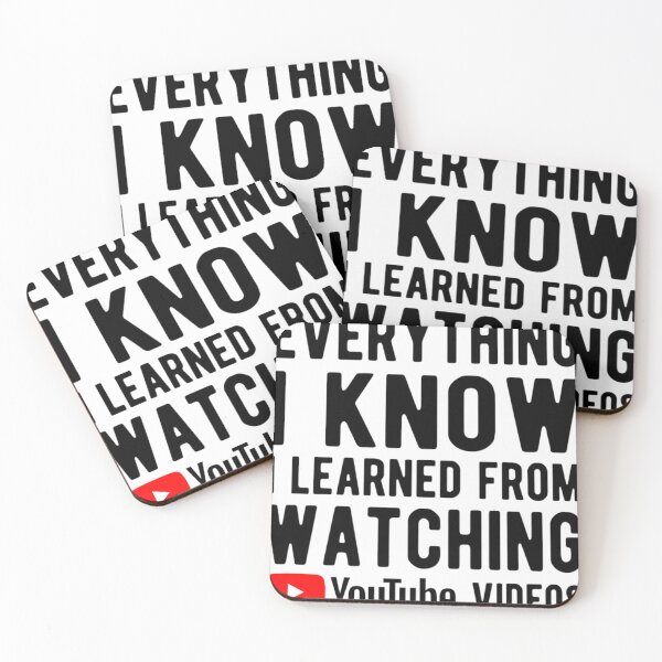 Item preview,  Everything I Know I Learned From Youtube Videos designed and sold by Marvinrauss.