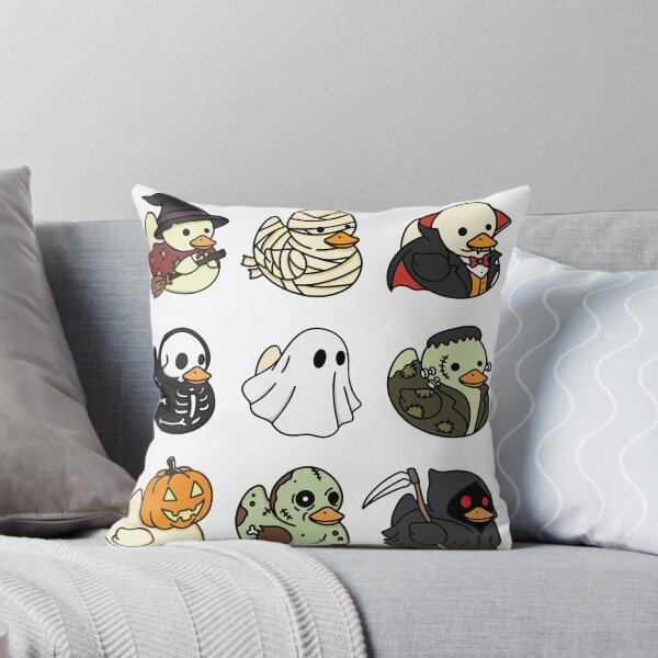 Item preview, Spooky Cute Halloween Ducks: Witch, Mummy, Vampire, Skeleton, Ghost, Frankenstein, Zombie & Grim Reaper Design - Perfect for October Festivities & Goth Fans designed and sold by SvgmagicArt.