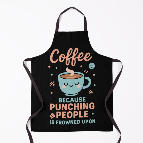 Item preview, Coffee Funny Punching People Frowned Upon designed and sold by LuminOrb.