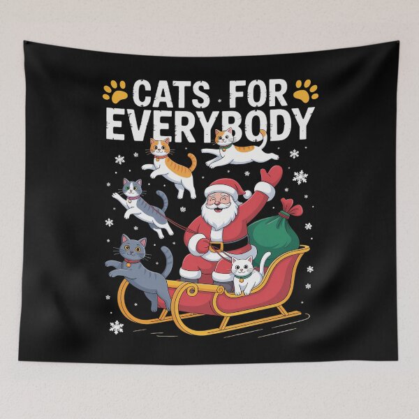 Item preview, Cats For Everybody Christmas Cat Funny Xmas Men Women Santa designed and sold by LeeEvans222.