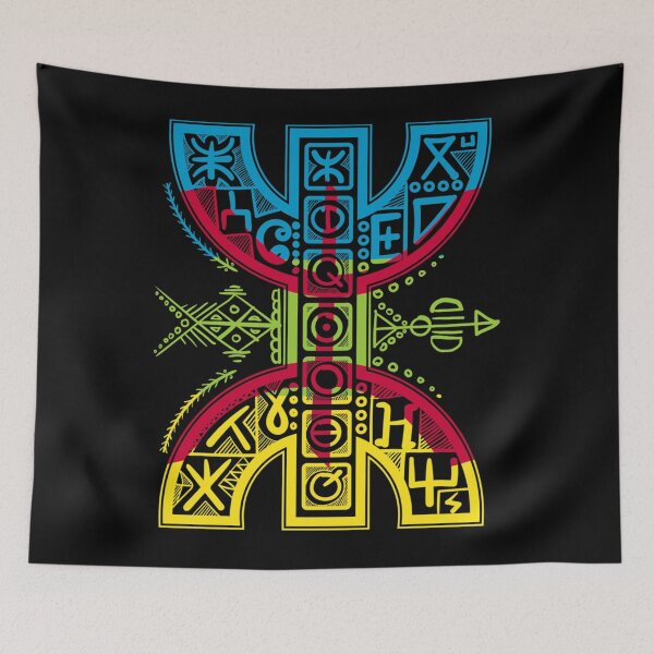 Item preview, Berber Flag With YAZ Amazigh Symbol! Proud Tamazight People Essential 		 designed and sold by nhfmzlaka31.