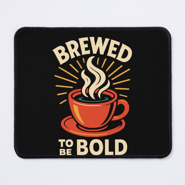 Item preview, Brewed To Be Bold Coffee Funny Design designed and sold by LuminOrb.