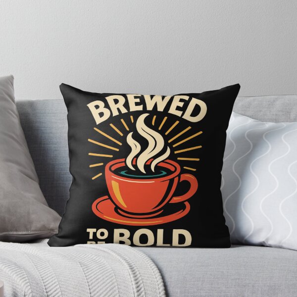 Item preview, Brewed To Be Bold Coffee Funny Design designed and sold by LuminOrb.