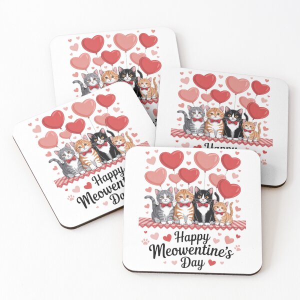 Item preview, Happy Meowentine's Day Cat Valentine's Day Cat Lover designed and sold by Formatage.