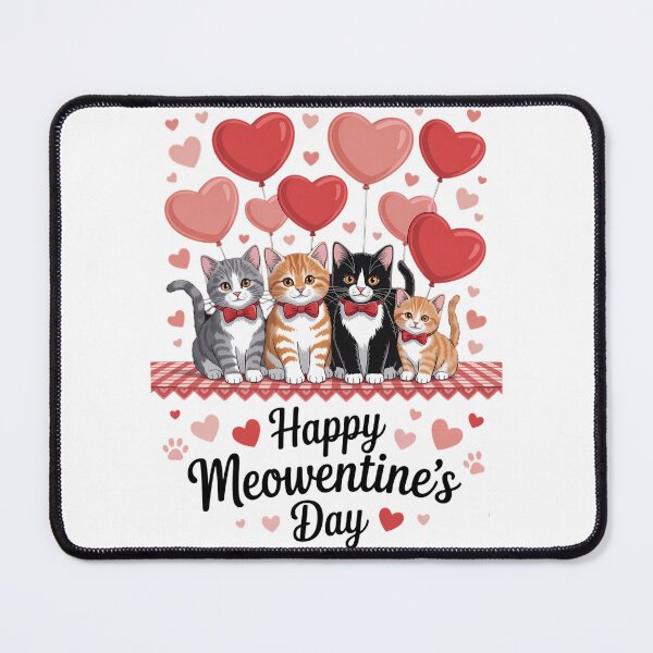Item preview, Happy Meowentine's Day Cat Valentine's Day Cat Lover designed and sold by Formatage.