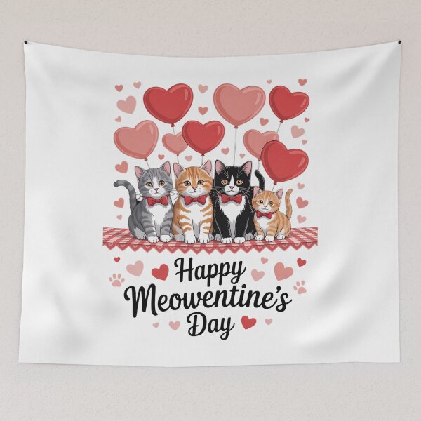 Item preview, Happy Meowentine's Day Cat Valentine's Day Cat Lover designed and sold by Formatage.