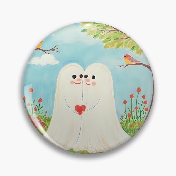 Item preview, Boo Ghost Couple designed and sold by HELLO TIGER.