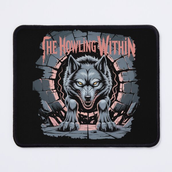 Item preview, Fierce Wolf Breaking Wall Gothic Art Illustration designed and sold by T-ShirtArtTom.