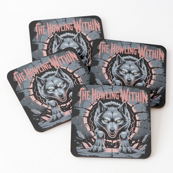 Item preview, Fierce Wolf Breaking Wall Gothic Art Illustration designed and sold by T-ShirtArtTom.