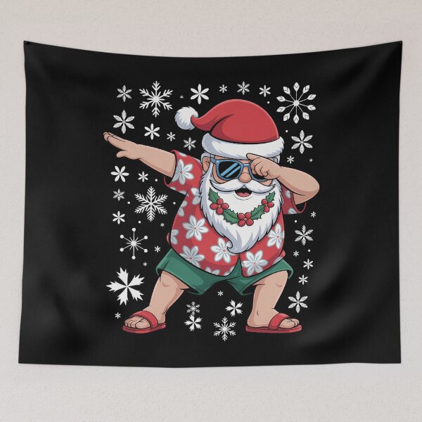 Item preview,   Dabbing Santa, Christmas Summer Tropical Hawaiian Xmas Dab Short designed and sold by JonBarnes22.