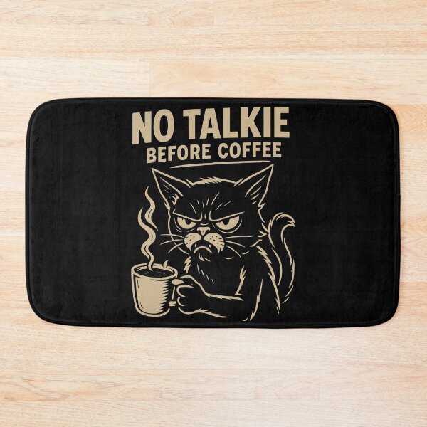 Item preview, No Talkie Before Coffee Funny Cat Design designed and sold by LuminOrb.