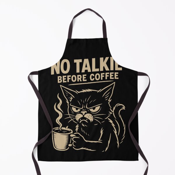 Item preview, No Talkie Before Coffee Funny Cat Design designed and sold by LuminOrb.