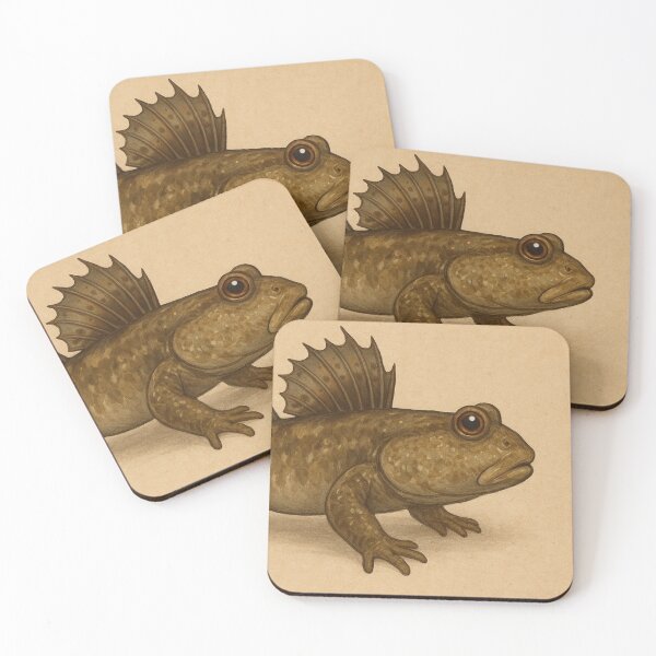 Item preview, Mudskipper Illustration – Unique Amphibious Fish Wildlife designed and sold by NocturnalNook.