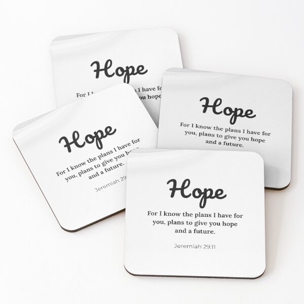 Item preview, Hope | Triptych Christian Scripture Wall Art - Part 2/3 designed and sold by Dwordsdaily.