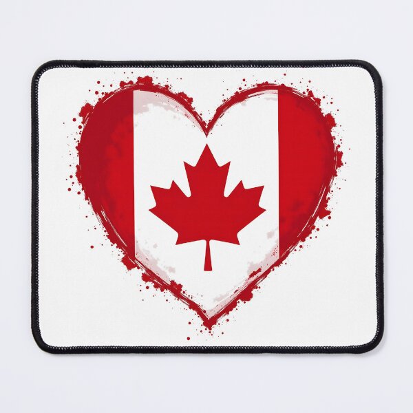 Item preview, Canadian heart splashed designed and sold by Fab-Haven.