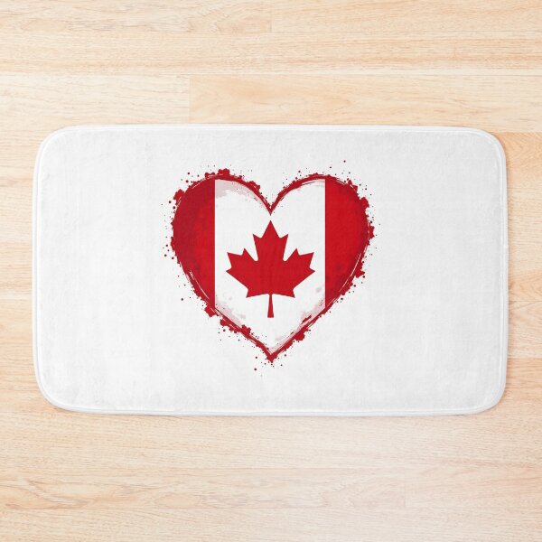 Item preview, Canadian heart splashed designed and sold by Fab-Haven.