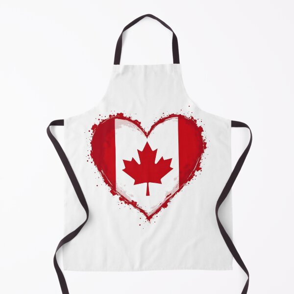 Item preview, Canadian heart splashed designed and sold by Fab-Haven.