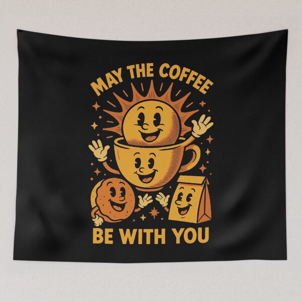 Item preview, May The Coffee Be With You Funny Coffee Design designed and sold by LuminOrb.