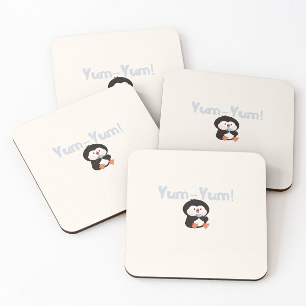 Artikelvorschau, Kawaii Pinguin Yum Yum Sticker entworfen und verkauft von Moon's Arts.