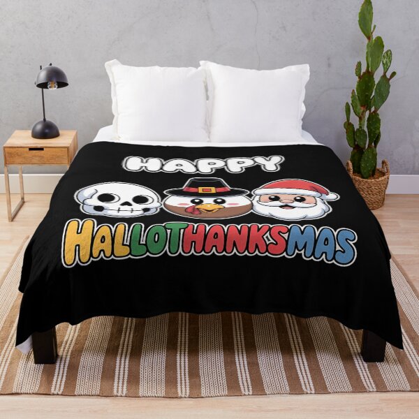 Item preview, Happy Hallothanksmas Gnomes Halloween Thanksgiving Christmas designed and sold by JulienAureo.