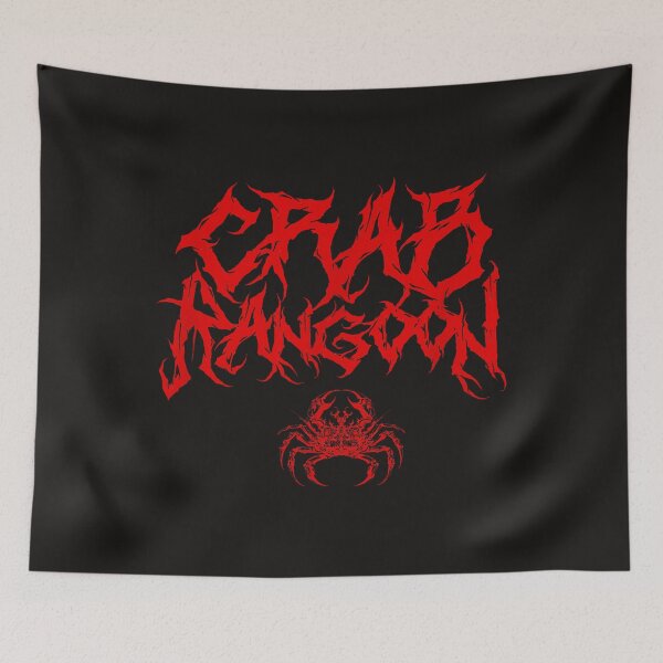Item preview,  Crab Rangoon Funny Chinese Food Heavy Metal Band Goth Cursed designed and sold by SamCardenas66.