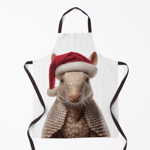 Item preview, Armadillo with Christmas Hat – Festive Armadillo Xmas Design designed and sold by LazyOwlStore.