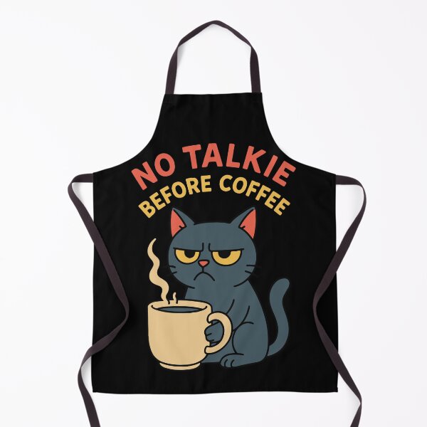 Item preview, No Talkie Before Coffee Cute Cat Design Funny designed and sold by LuminOrb.
