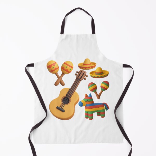 Item preview, 3D Mexican Fiesta Set: Guitar, Sombrero, Maracas, and Piñata designed and sold by Nok-Thep.
