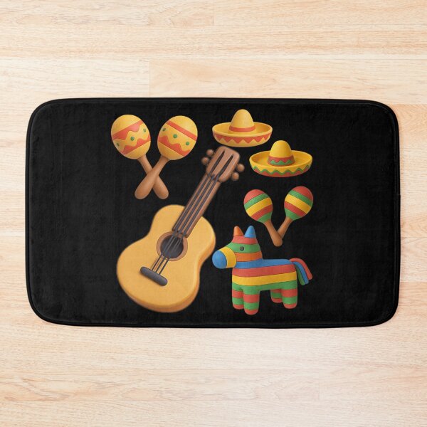 Item preview, 3D Mexican Fiesta Set: Guitar, Sombrero, Maracas, and Piñata designed and sold by Nok-Thep.