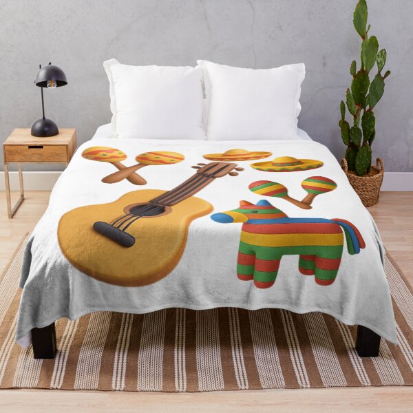 Item preview, 3D Mexican Fiesta Set: Guitar, Sombrero, Maracas, and Piñata designed and sold by Nok-Thep.