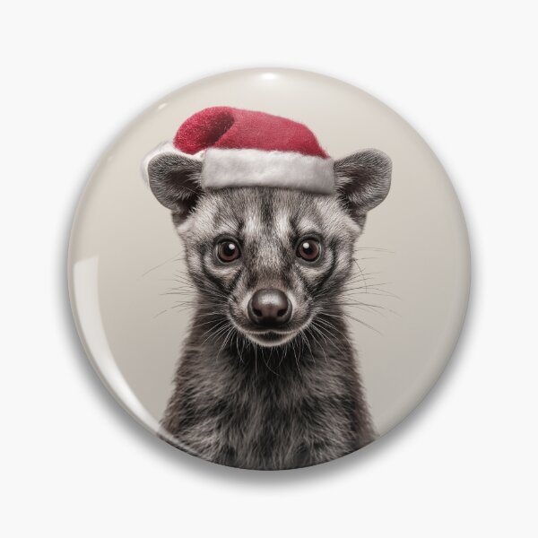 Item preview, Civet with Christmas Hat – Festive Civet Xmas Design designed and sold by LazyOwlStore.
