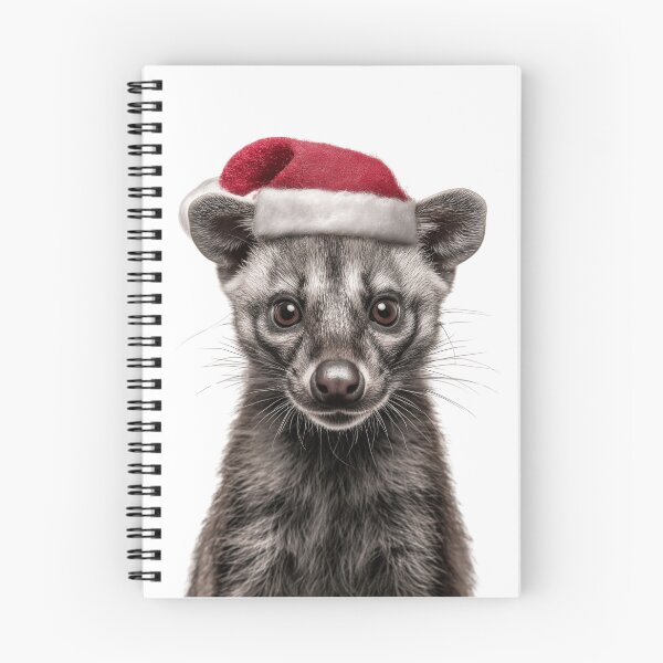 Item preview, Civet with Christmas Hat – Festive Civet Xmas Design designed and sold by LazyOwlStore.