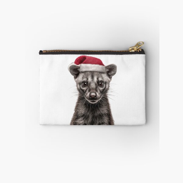 Item preview, Civet with Christmas Hat – Festive Civet Xmas Design designed and sold by LazyOwlStore.
