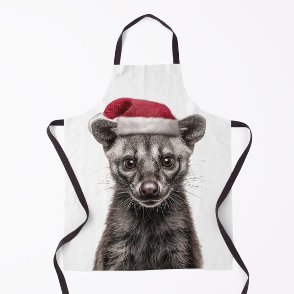 Item preview, Civet with Christmas Hat – Festive Civet Xmas Design designed and sold by LazyOwlStore.